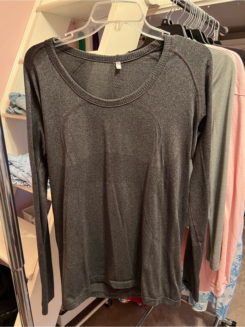 lululemon athletica Charcoal Grey Long-Sleeve Crew Top